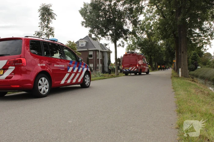 Graafmachine raakt hoofd gasleiding
