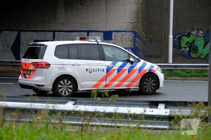 Wederom auto tegen de vangrail