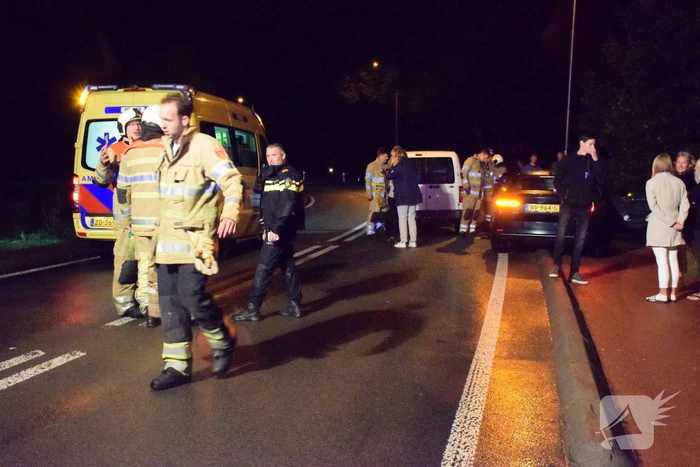 Gewonde na frontale aanrijding