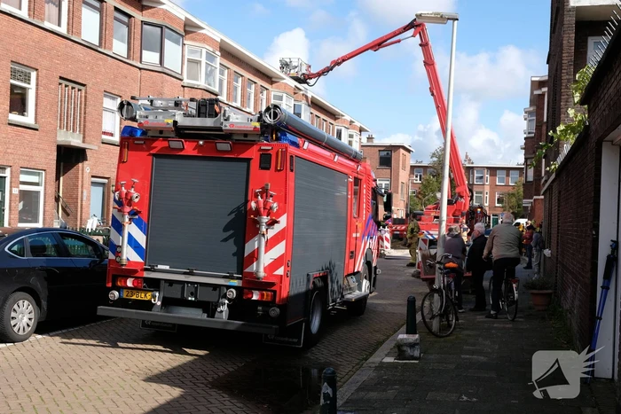 Brand in keuken portiekwoning in Oostbroek-Noord