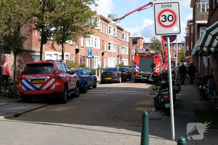 Brand in keuken portiekwoning in Oostbroek-Noord