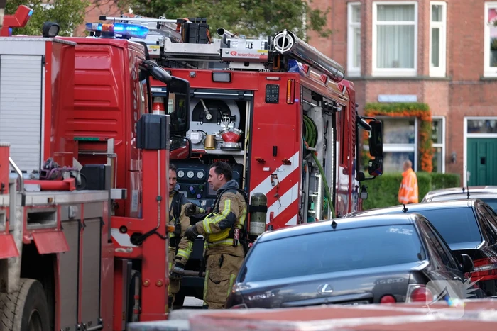 Brand in keuken portiekwoning in Oostbroek-Noord