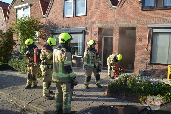 Brand in meterkast van woning