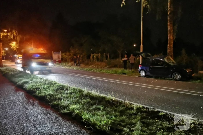 Gewonden na eenzijdig ongeval tegen boom