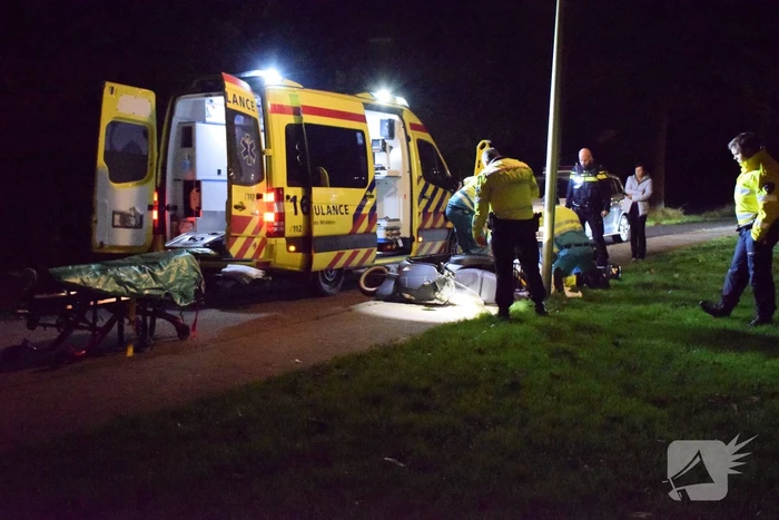 Scooterijder zwaargewond na eenzijdig ongeval