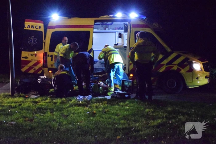 Scooterijder zwaargewond na eenzijdig ongeval