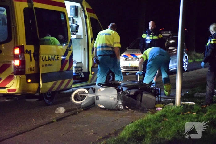 Scooterijder zwaargewond na eenzijdig ongeval