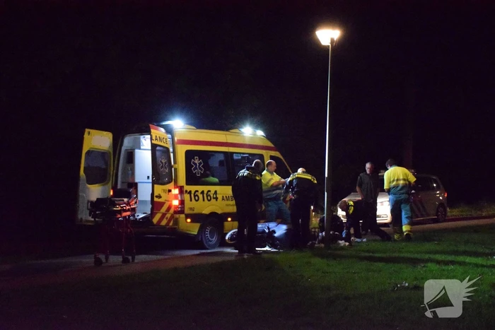 Scooterijder zwaargewond na eenzijdig ongeval