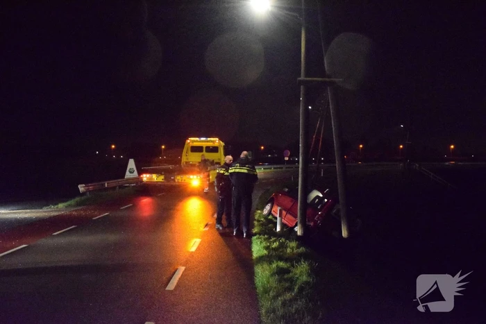Opnieuw ongeval op dijk ondanks waarschuwingsborden