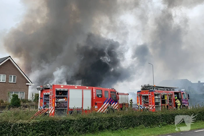 Grote brand in loods