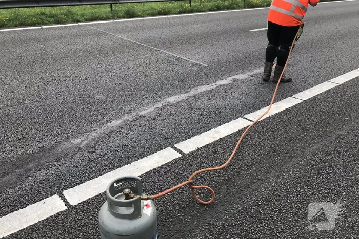 Aanhanger met lading geschaard