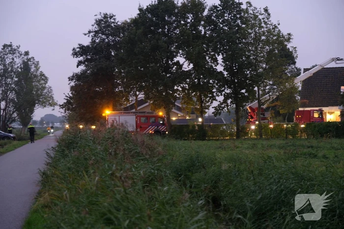 Brandweer druk met schoorsteenbrand