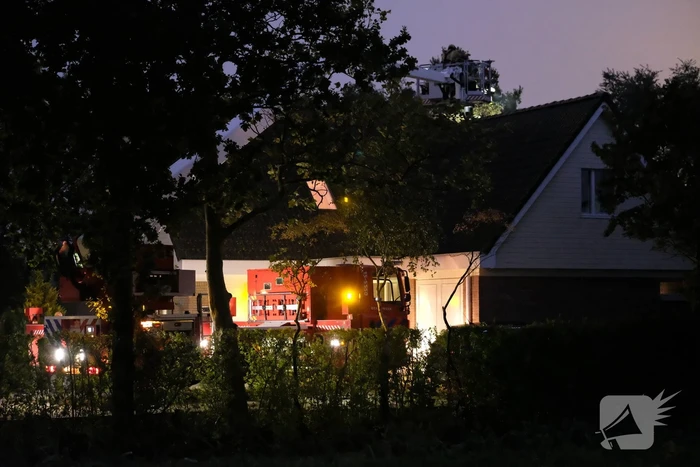 Brandweer druk met schoorsteenbrand