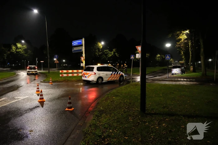 Fietser geschept door auto