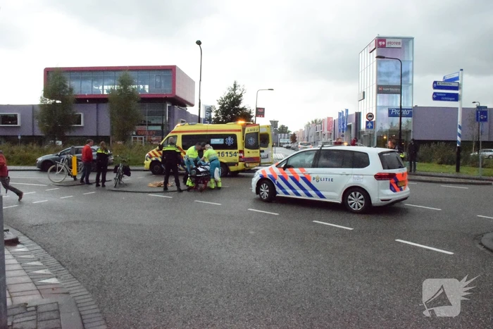 Fietser gewond na aanrijding met auto
