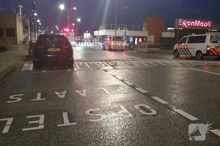 Brand bij raffinaderij Esso ExxonMobil in Botlek