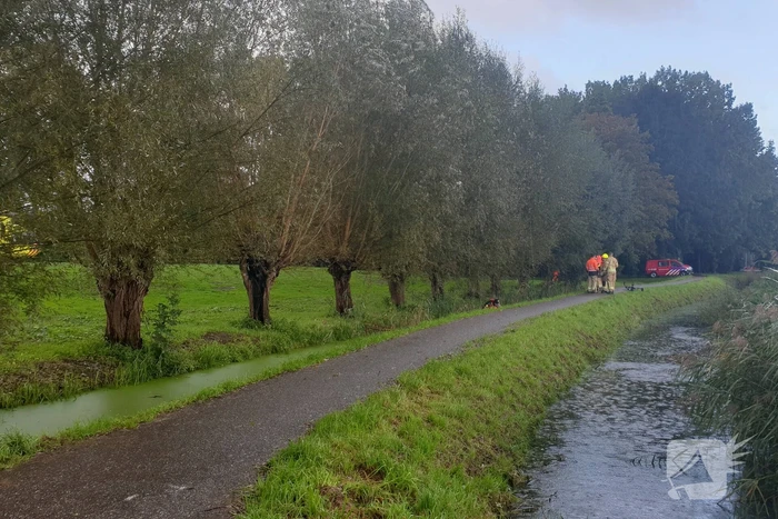 Zoektocht in water na aantreffen van rollator