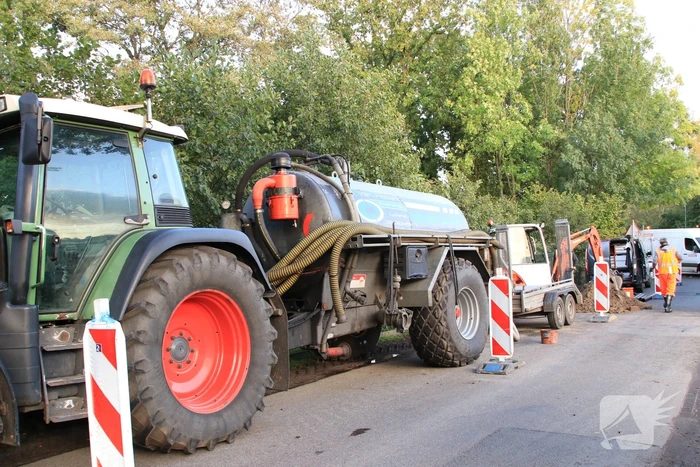 Kapotte riolering zorgt voor sinkhole