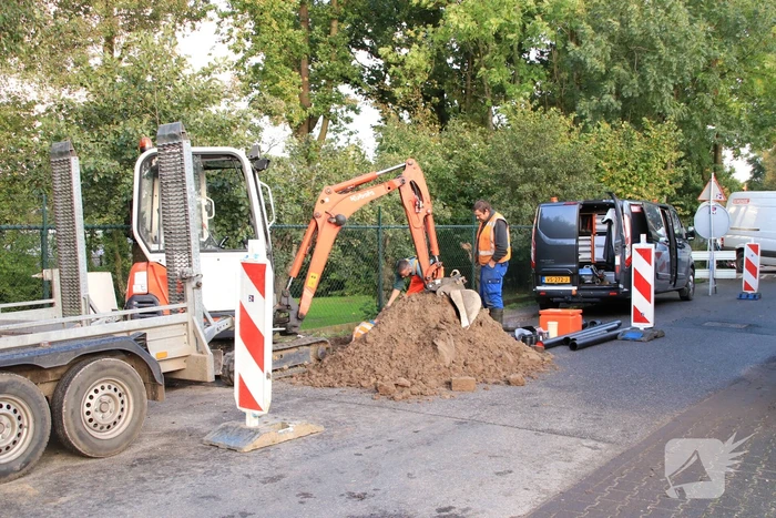 Kapotte riolering zorgt voor sinkhole