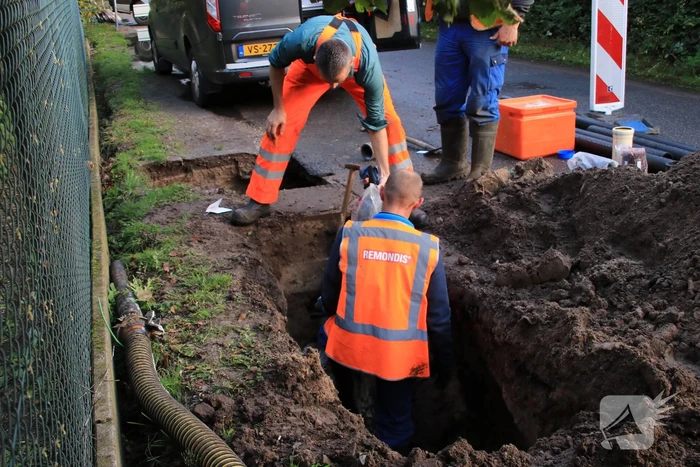 Kapotte riolering zorgt voor sinkhole