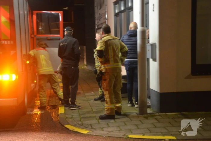 Oven vat vlam in woning