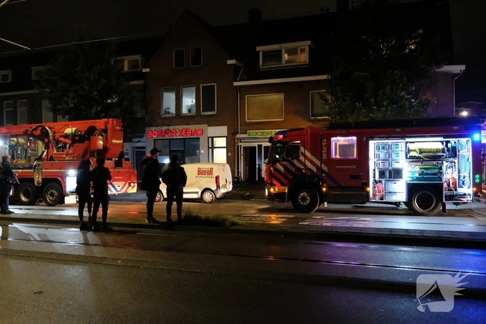 Brand in kebabzaak