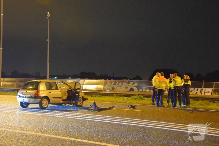 Extreme file na kettingbotsing op snelweg