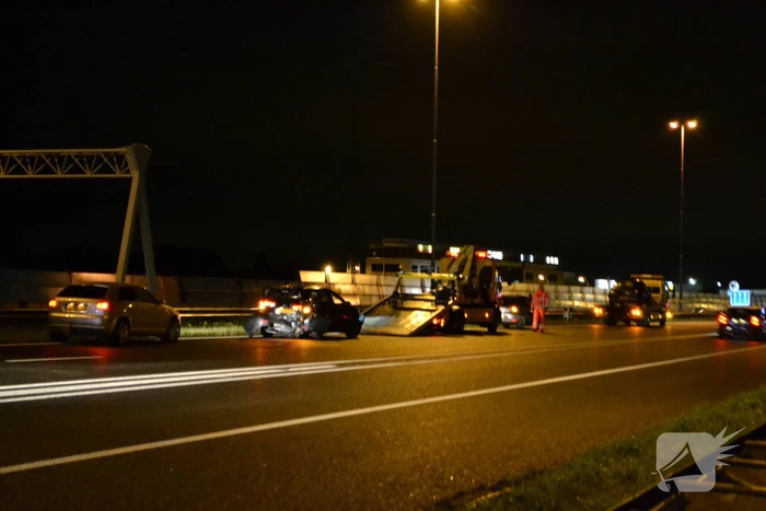 Extreme file na kettingbotsing op snelweg