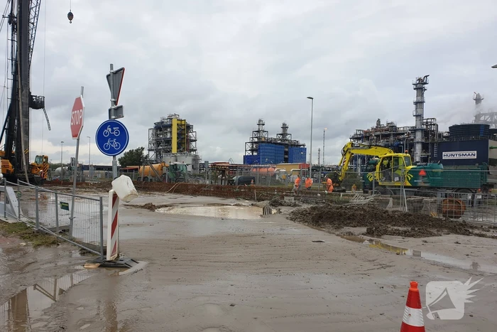Enorm chaos bij kapot getrokken waterleiding