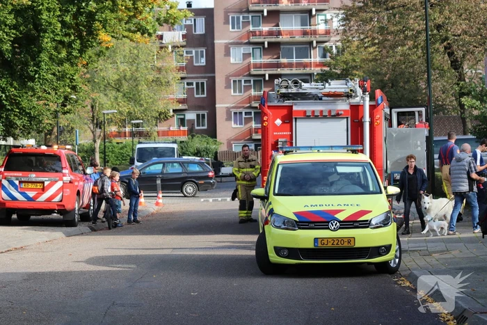 Kind met voet tussen de spaken