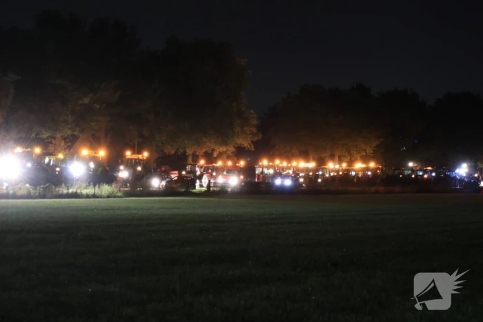 Flinke file en chaos door protesterende boeren