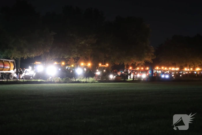 Flinke file en chaos door protesterende boeren