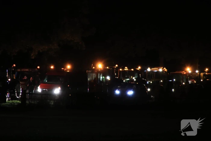 Flinke file en chaos door protesterende boeren