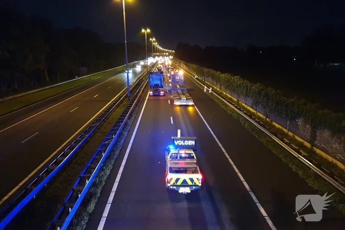 Flinke file en chaos door protesterende boeren