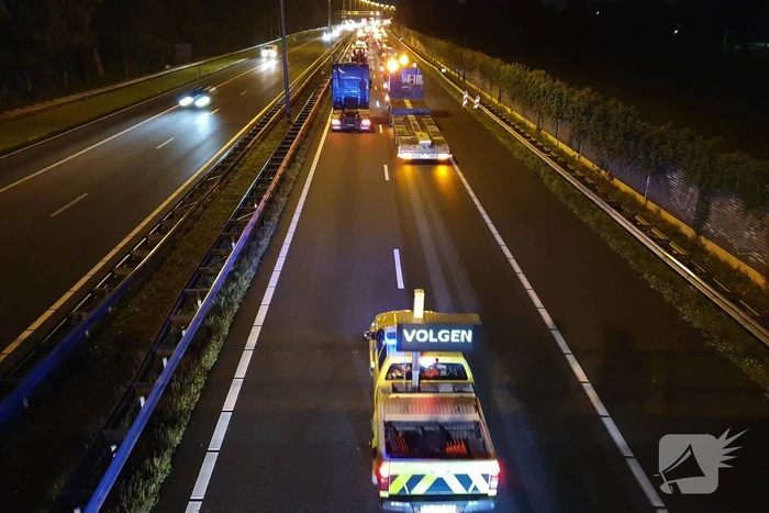 Flinke file en chaos door protesterende boeren