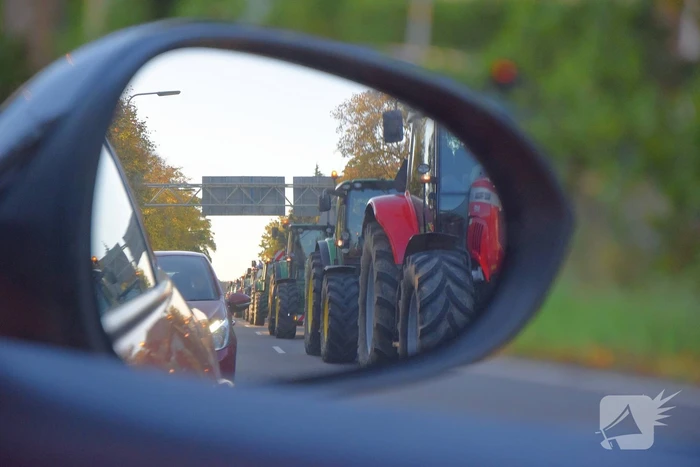 Verkeerschaos door boerenprotest