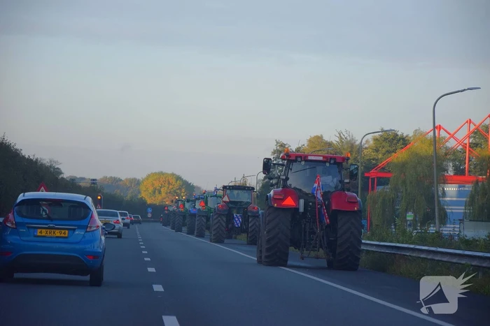 Verkeerschaos door boerenprotest