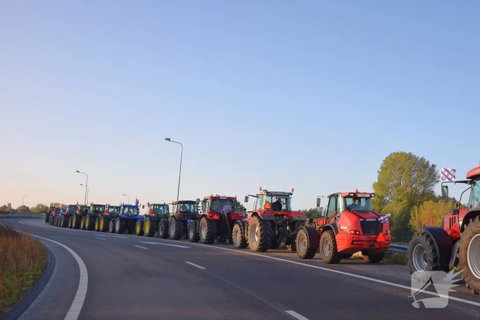 Verkeerschaos door boerenprotest