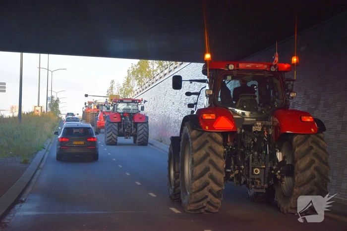 Verkeerschaos door boerenprotest