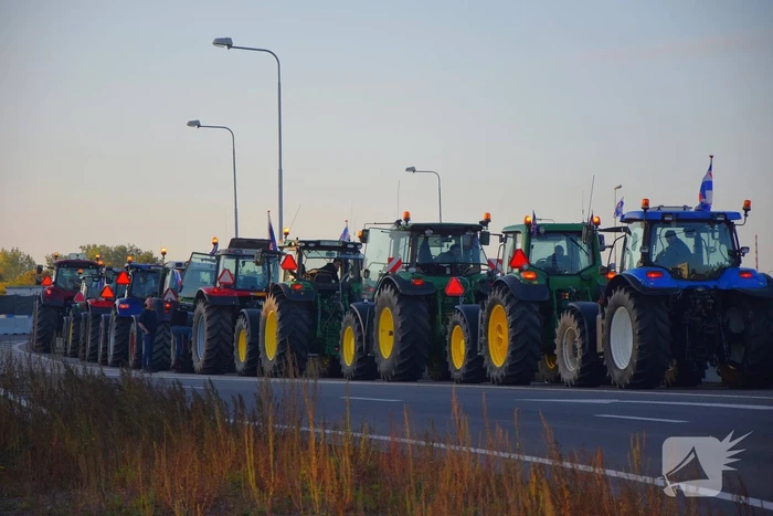 Verkeerschaos door boerenprotest
