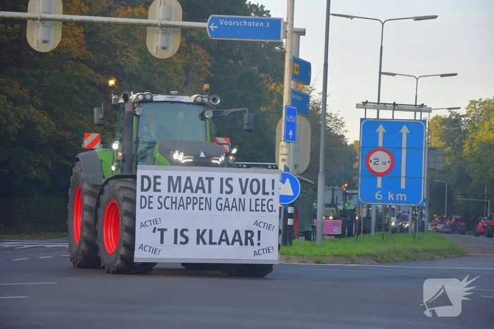 Verkeerschaos door boerenprotest