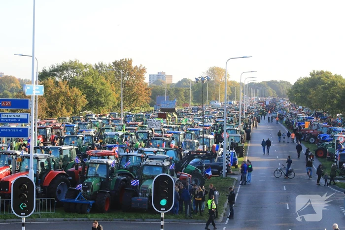Bilthoven opslot door stikstof boerenprotest