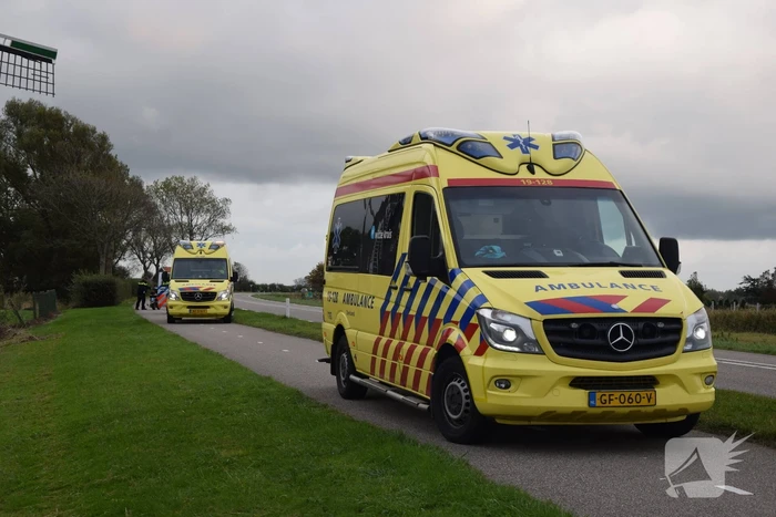 Gewonde na valpartij met scooter