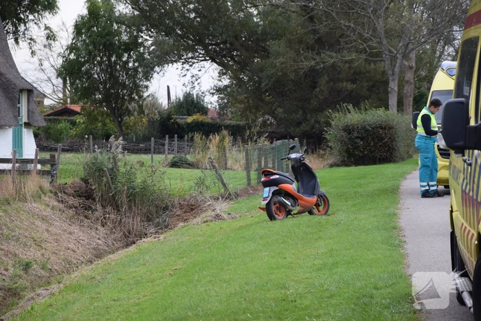 Gewonde na valpartij met scooter