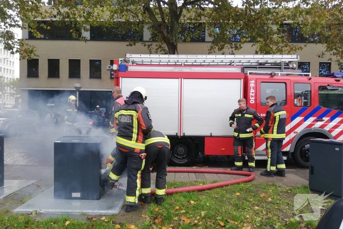 Brand in ondergrondse container Stationskwartier