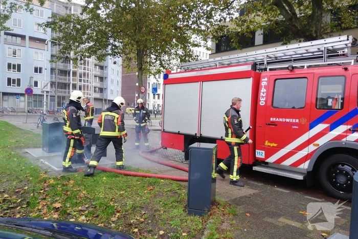 Brand in ondergrondse container Stationskwartier