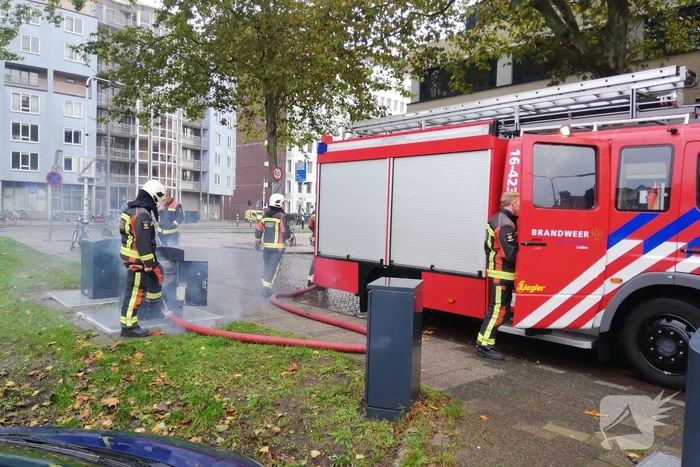 Brand in ondergrondse container Stationskwartier