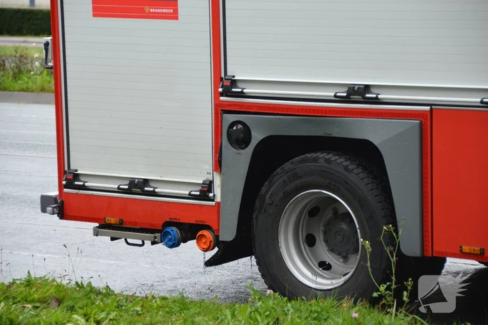 Brandweerwagen onderweg naar melding betrokken bij ongeval