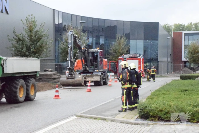 Gasleiding geraakt bij graafwerkzaamheden op bedrijventerrein Gouwepark