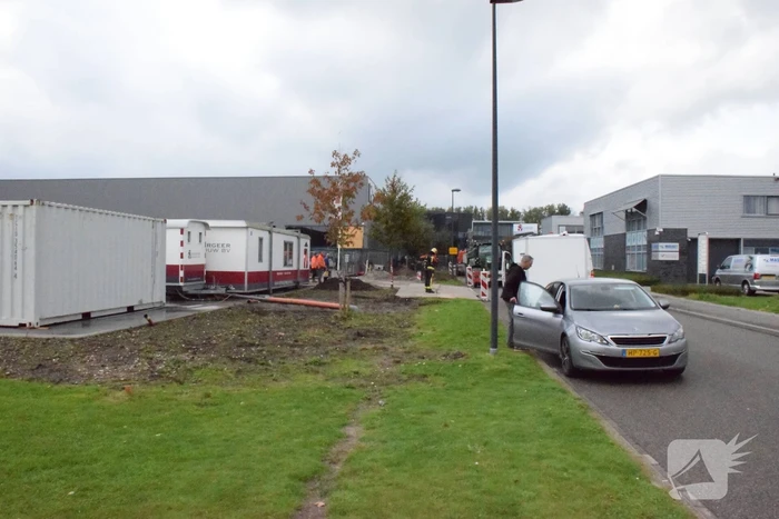 Gasleiding geraakt bij graafwerkzaamheden op bedrijventerrein Gouwepark